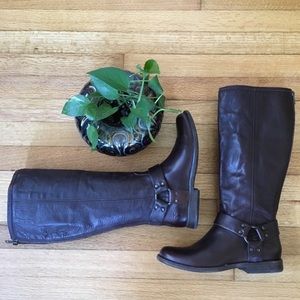 FRYE | Phillip Harness Tall Wide Calf Boots